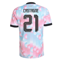Dres Belgicko Timothy Castagne #21 Preč MS 2026 Krátky Rukáv